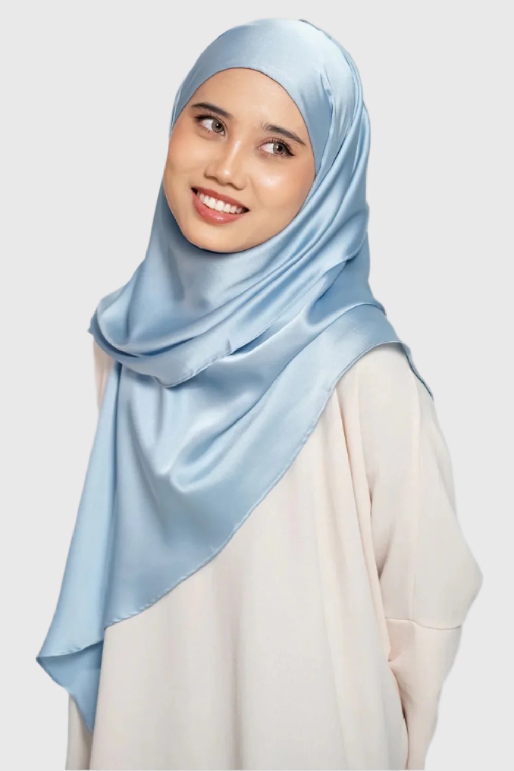 El Zahraa Luna Instant Bawal Plain Satin