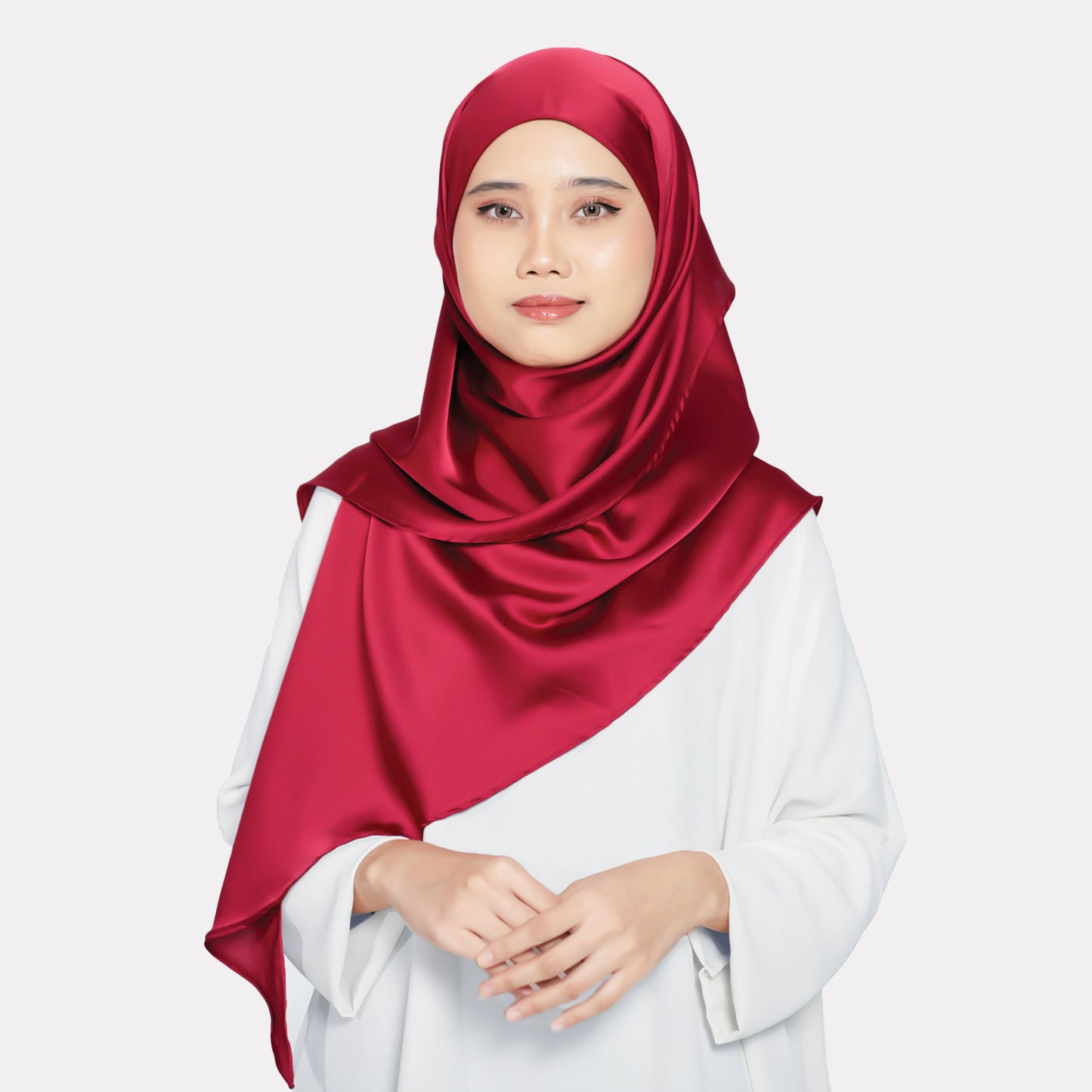 El Zahraa Luna Instant Bawal Plain Satin