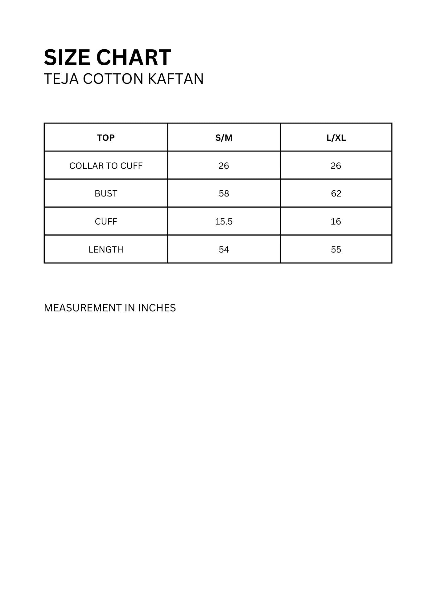 Teja Cotton Kaftan By Elzahraa