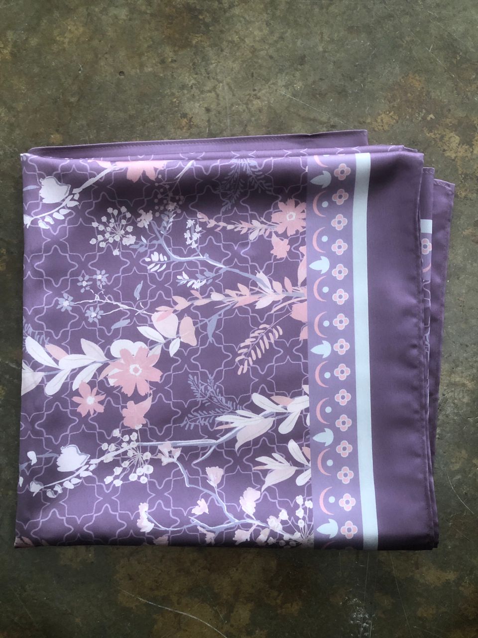 Alana Instant Bawal Printed Satin