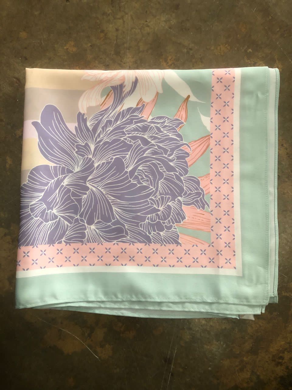 Alana Instant Bawal Printed Satin